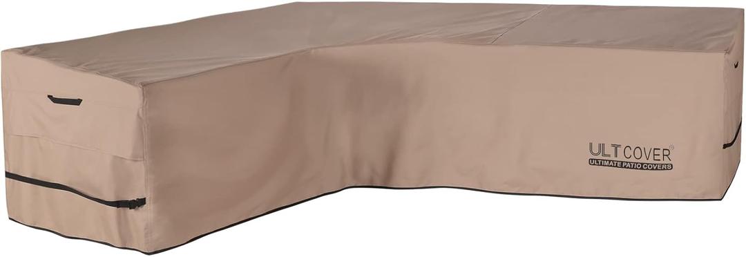 ULTCOVER Patio L-Shaped Left Facing Sofa Cover Waterproof for 6-Seater Outdoor Sectional Furniture Couch 85W (Left Side) x 110W (Back Length)