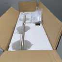 Bathroom Vanity Light Fixtures: 4-Lights Brushed Nickel Vintage Light Fixtures for Bathroom Above Mirror, Wall Lights Indoor with Frosted Milky Glass for Bath Bedroom