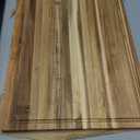 Large 18x14 Inch Acacia Wood Cutting Board, 0.6" Thin Edge Grain w/Deep Juice Groove & Handle for Meat, Bread, Cheese, Kitchen Prep, Solid Hardwood, Non-Toxic, BPA-Free by New M Way