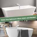 Bathtub Faucet Replacement with Diverter,Easy to Install American Standard Tub Spout for 1/2" Copper Water Tube with Install Tool (Chrome)
