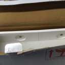 BedShelfie Bedside Shelf for Dorm Room Bunk Bed & Top Bunk, College Dorm Room Essentials, Bedside Caddy, Clip on Floating Desk Tray, Bed Side Table Storage, Loft Nightstand Decor- White Wood Slide