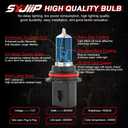Upgraded Halogen Headlight Bulbs for Nissan Frontier 2005-2010 2011 2012 2013 2014 2015 2016 2017 2018 2019 2020 2021 2022 2023, High Low Beam + Fog Lights Combo, 6000K White, 300% Brightness, 4 PCS
