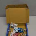 Kaas Battery Terminal Connectors, Colored Anode Top Post Battery Terminal, Positive (Red) Negative (Blue) Set (+/-), for SAE/DIN/EN Tapered Top Post, 12-Way Terminal Clamps in 8AWG to 4/0 (XL) AWG