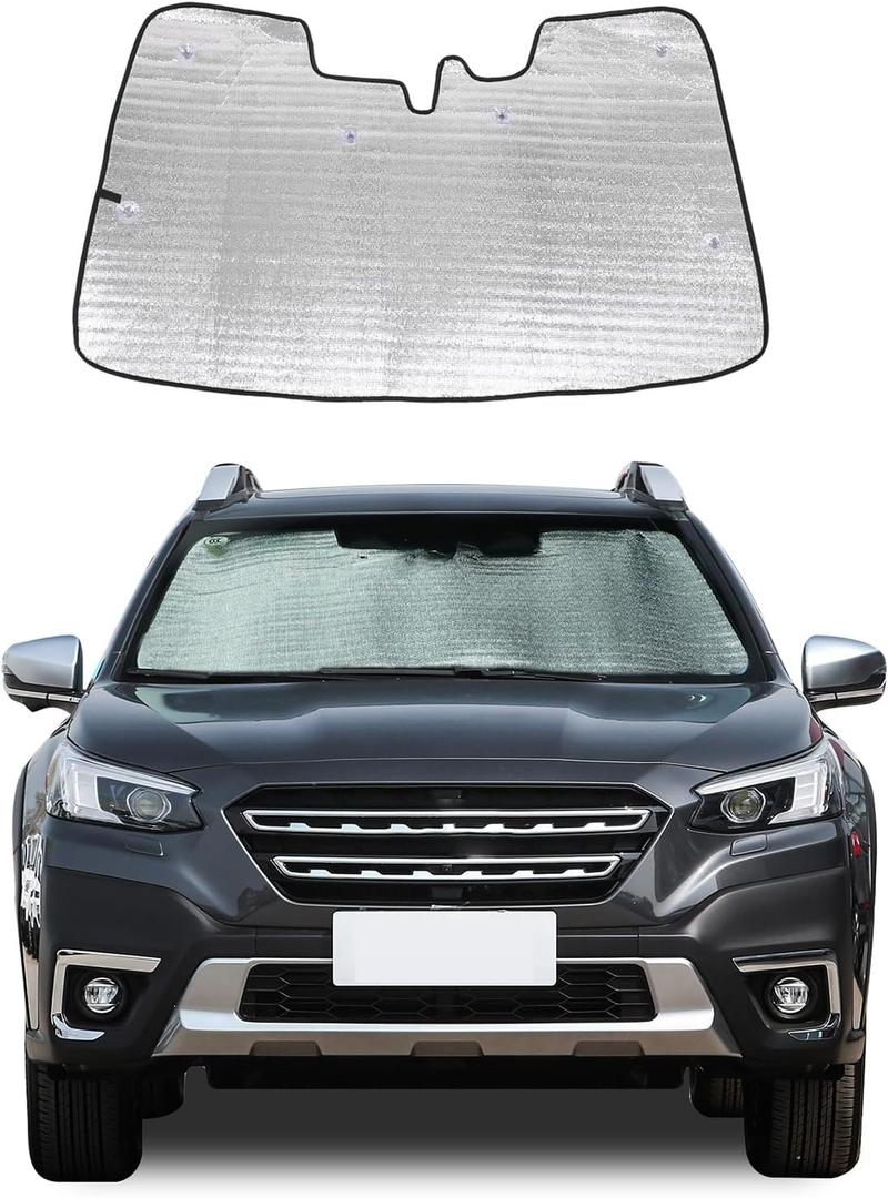 Windshield Sun Shade for Subaru Outback 2020-2024 2025, Front Window Sun Visor Protector, Foldable Car Reflective Blocker UV Rays and Heat