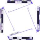 Mahjong Racks, Anti-Slip Design Clear All-in-One Mahjong Racks and Pushers - Modern American Mahjong Tile Racks Set of 4 (Light Purple)