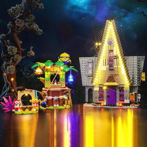 LED Lighting Compatible with Lego Minions and Gru's Family Mansion 75583, Light Kit Compatible with Lego 75583, Giving Light to Model, NOT Included The Model SetStandard Version