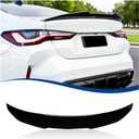 Rear Trunk Spoiler Compatible with 4 Series (G82 G22 Coupe 2021-2025, Gloss Black)