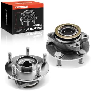 A-Premium 2 x Front Wheel Bearing and Hub Assembly with 5-Lug Compatible with Nissan Juke 2011-2017, Leaf 2011-2012