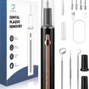Teeth Cleaning Kit Plaque Remover for Teeth, Portable Dental Plaque Remover Tool with LED, Plaque Blaster for Human Teeth with 3 Modes, Tooth Scraper Plaque Tartar Remover for Teeth with Dental Tools (Black)