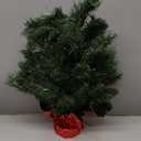 JOIEDOMI 24"/2FT Small Tabletop Christmas Tree with Multi-Color LED Lights, Table Top Christmas Decorations Pre-lit Artificial, Green Mini Lighted Tree for Xmas Decorations Indoor Party Dcor