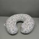 Boppy Original Nursing Pillow, Gray Taupe Leaves, Ergonomic Nursing Essentials for Bottle and Breastfeeding, Firm Fiber Fill, with Removable Pillow Cover, Machine Washable