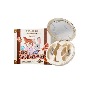 WOSADOZootopia 2 [Pawbert] Soft Magnetic Eyelashes Kit with Applicator, Reusable Glue-free Wispy Magnetic Lashes, Cruelty-free False Lashes, Waterproof, Lightweight, Suit for Heavy Makeup