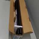 KAMANINA 1 Inch Double Curtain Rods 66 to 120 Inches (5.5-10 Feet), Heavy Duty Adjustable Double Curtain Rod for Windows, Black Drapery Rods with End Caps