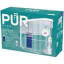 PUR PLUS 30-Cup Water Filter Dispenser with 1 Lead-Reducing PUR PLUS Filter, Dishwasher Safe, Powerful Filtration, Large Capacity with Slim, Space-Saving Design, White (DS1811Z)
