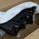 Fit For Chevy 07-14 Tahoe / 07-13 Avalanche / 07-14 Suburban 1500/07-13 Suburban 2500 Headlight Assembly Replacement Halogen Factory Headlamp LH+RH Driver & Passenger Side (w/o Bulbs, Black Housing with Amber Reflector)