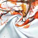 Bonsai Tree Fall Shower Curtains for Bathroom 72X60, Fall Gnome Shower Curtain, Autumn Truck Bathroom Decor Curtain with Hooks (Orange 6072)