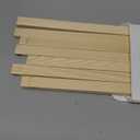 Sasylvia 10 Pcs Pottery Rolling Pin Guides Wood Teaching Rolling Mud Stick Guide Set Polymer Clay Depth Guide Pottery Tools Clay Mudboard Tools (5 Size,Wood Color)