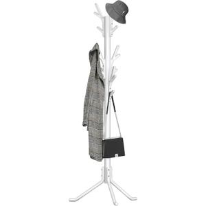 Simple Houseware Standing Coat and Hat Hanger Organizer Tree Shaped Rack, 18 Hooks, White