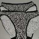 KARSWATT Washable Absorbent Incontinence Underwear for Women Leak Proof Postpartum Panties for Bladder Leaks 2 Pack (Large, Leopard A)