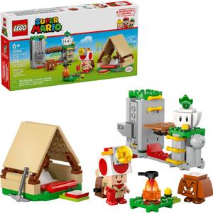 LEGO Super Mario Captain Toads Camp Building Toy - Pretend Play Set for Kids, Ages 6+ - Building Blocks for Boys & Girls W/Toad, Goomba, & Turnip Toy Figures - Gift Idea for Birthdays - 72040