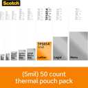 Scotch Thermal Laminating Pouches Premium Quality, 5 Mil Thick for Extra Protection, 50 Pack Letter Size Laminating Sheets, Our Most Durable Lamination Pouch, 8.9 x 11.4 inches, Clear