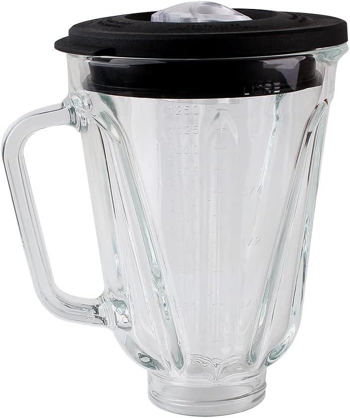 Replacement parts Glass Jar with lid, Compatible with Hamilton Beach Blenders (5cups)