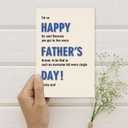 2 x Funny Fathers Day Card for Dad Stepfather Adoptive Father - Dad Greeting Cards Gift for Father's Day - Special Fathers Day Card Gifts from Daughter, Son, Stepson, Stepdaughter