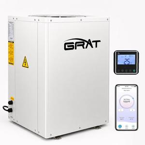 35,000 BTU Full Inverter Pool Heat Pump with Top Air Discharge | Heating & Cooling 9,000 Gallons Above Ground & Inground Pools & DefrostingAnti-Frost Protection