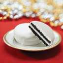 OREO Fudge and White Fudge Covered Chocolate Sandwich Cookies, Holiday Cookies, 1.02 lb Tin (EXP 02/17/26)