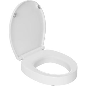Swiss Madison Ryse 3" Raised Round Soft Close ADA Compliant Toilet Seat in Glossy White
