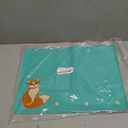 Silly Goose Silicone Placemat for Babies and Toddlers, Cute Fox Design, Stain Resistant, Non-Slip Table Setting Placemat for Dining, Dishwasher Friendly