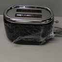 Mueller Retro Toaster 2 Slice with 7 Browning Levels and 3 Functions: Reheat, Defrost & Cancel, Stainless Steel Features, Removable Crumb Tray, Under Base Cord Storage, Black