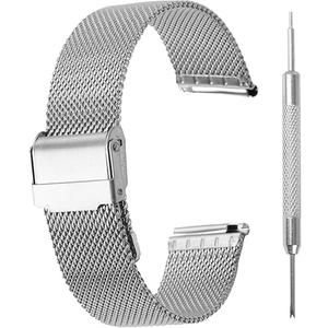 Stainless Steel Mesh Watch Band for Men Women,Quick Release Mesh Watch Straps