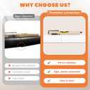 Closet Rod 50-87 Inches, Adjustable Heavy Duty Metal White Closet Rods for Hanging Clothes 1.3 Inches Diameter for Wardrobes Laundry