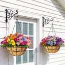 6 x 6 Pack 12 Inch Coco Liners for Hanging Baskets - Natural Hanging Basket Liners Coconut Liners for Planters Coconut Fiber Planter Liner for Wire Baskets and Flowers Outdoor Garden Decor