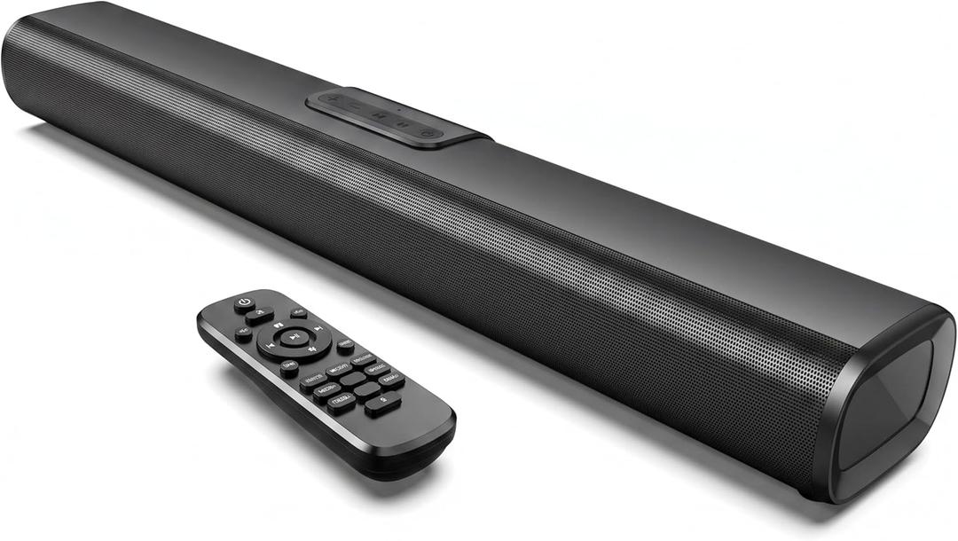 OFFSIR 80W 23.6" Sound Bar for Smart TV with HDMI ARC & Bluetooth 5.0 | Opt/AUX/USB inputs, DSP 3 EQ, adjustable bass/treble. Wall mountable. Fits PC, gaming, projector.