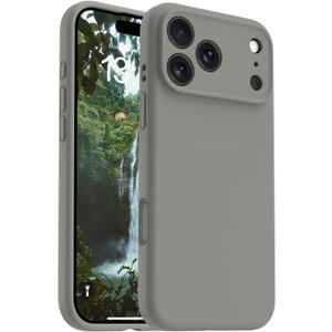 OTOFLY Magnetic for iPhone 17 Pro Case,Compatible with Magsafe,Classic Liquid Silicone Mobile Phone Case,Integrated Camera Control Button,Anti-Scratch Microfiber Lining, Calke Green