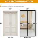 Magnetic Screen Door 35x80 inch Heavy Duty Magnetic Curtain Door Reinforced Fiberglass Mesh Curtain Door Full Frame, Hands Free, Pets Friendly