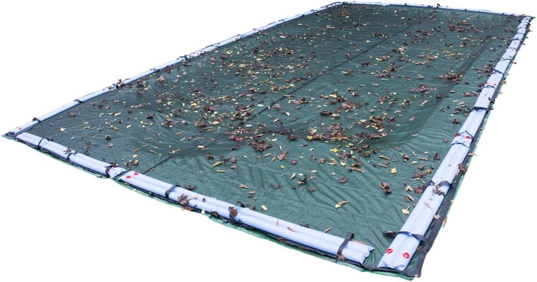 Robelle 16 x 32 ft Heavy Duty Leaf Net Winter Pool Cover for Inground Pools, 4 ft Overlap (20 x 36 ft Cover Size), Standard Net, Style: 441632R