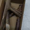 YANGQIHOME Pack of 4 Vintage Real Wood Tree Branch Wall Hook,Rustic Decorative Wood Adhesive Hooks. Key Holder, Coat Hook,Strong Suction Hooks.(Width 2cm-3cm) (With Tree Bark)