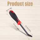 Staple Puller, Upholstery Staple Remover Tool Chrome Vanadium Steel Staple Lifter Staple Puller Pliers Nail Puller Suitable for Furniture Flooring Wooden Boxes (Black & Red)