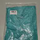 SOUWINEMYI Womens Cap Sleeve T Shirts V Neck Casual Tops Oversized T-Shirt Summer Trendy Lightweight Loose Fit Basic Tees (Lake Blue, L)