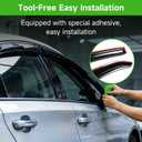munirater Window Vent Visor Rain Guard Shade Replacement for Accord 2008-2012 4Door Sedan