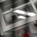 Dusk to Dawn Outdoor Post Lights, White Post Lights Outdoor with Pier Mount Base, Waterproof Lamp Posts Outdoor Lighting with Tempered Glass for Garden, Porch(Hardwired 120V, Not Solar)