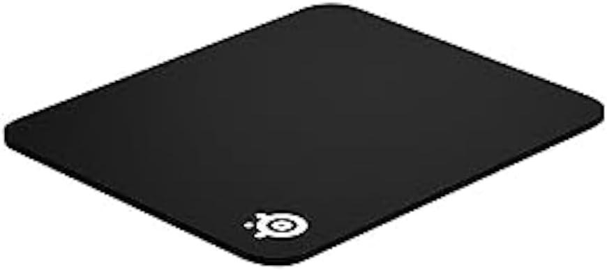 SteelSeries QcK Gaming Mouse Pad - Medium Thick Cloth - Peak Tracking and Stability - Black (11.2L x 12.6W inches)