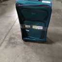 U.S. Traveler Aviron Bay Expandable Softside Luggage with Spinner Wheels, Teal, 30-Inch