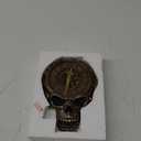 Veronese Design 8.1 Inch Steampunk Flat Skull Mechanical Gage Hanging Wall Clock Antique Bronze Finish Wall Sculpture