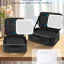 Relavel Makeup Mirror with Lights, LED Replacement for Makeup Bag, 3 Color Lights, Brightness Adjustable, 8.3 x 5.1 Inches