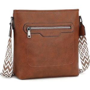 Crossbody Bag for Women Lightweight PU Leather Shoulder Bag Handbag for Women Colorful Adjustable Strap with 6 Card Slots