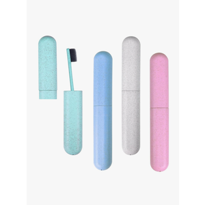 Hooqict 4 Pack Travel Toothbrush Case Portable Travel Toothbrush Holder Plastic Toothbrush Container Protector Cover for Traveling, Camping, Home, School, Business